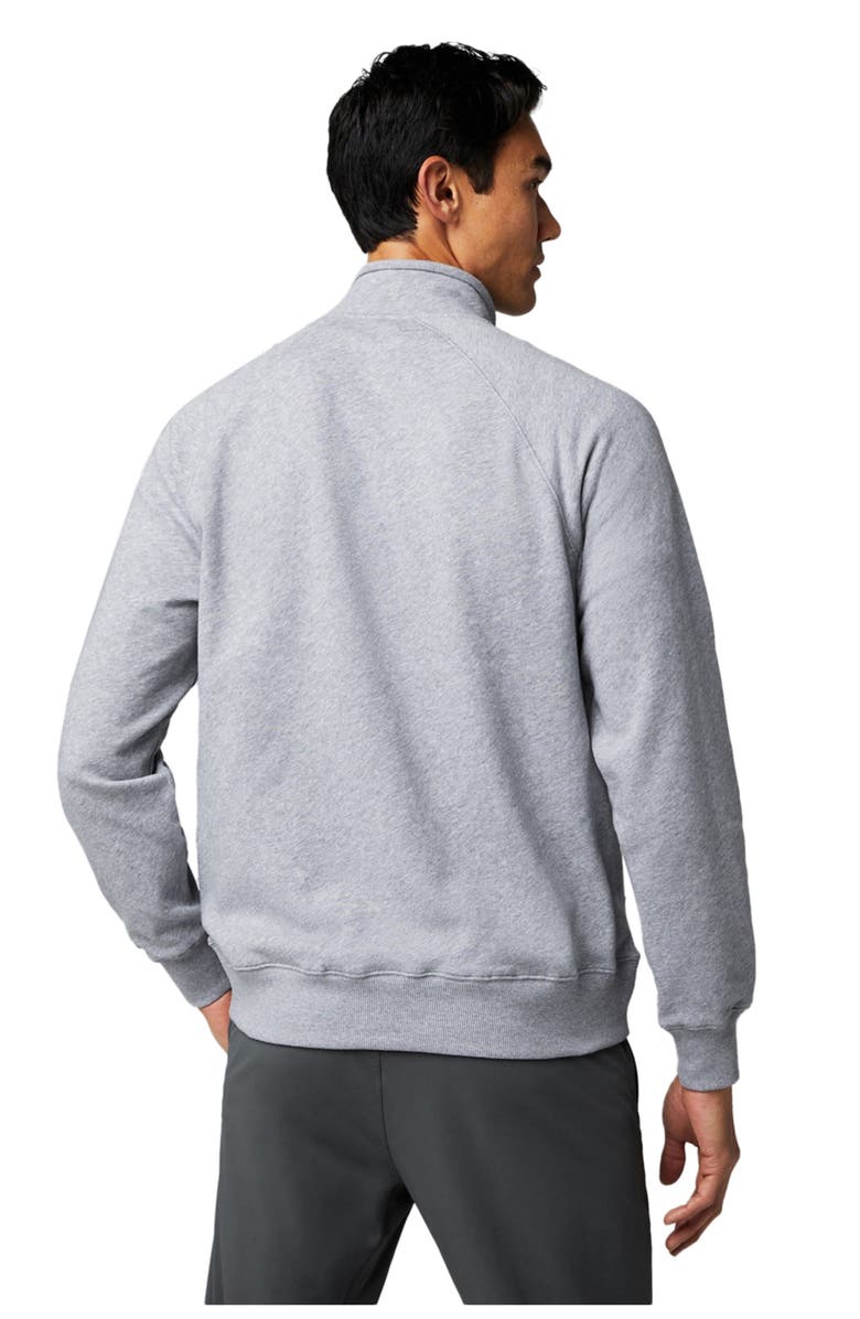 Fabletics The Year Round Terry Quarter Zip, Alternate, color, Classic Grey Heather