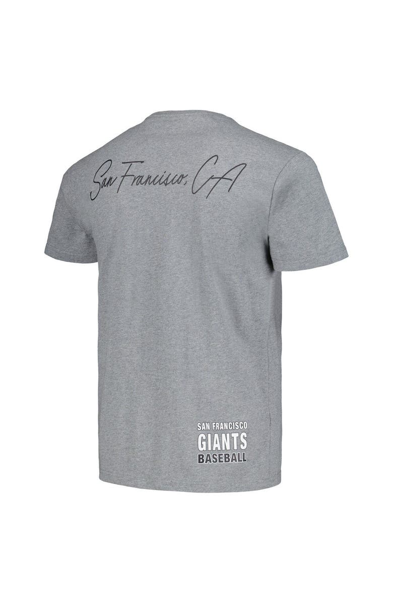 Mitchell & Ness Men's Mitchell & Ness Heather Gray San Francisco Giants Cooperstown Collection City Collection T-Shirt, Alternate, color, Heather Gray