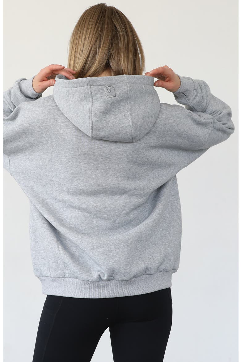 Isabella Ultra Soft Nursing and Pregnancy Hoodie, Alternate, color, Heather Grey