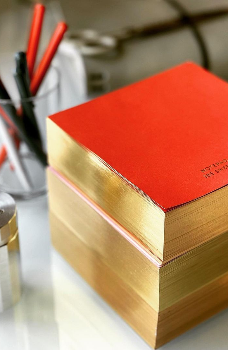 Wms&Co. Colorpads with Gold Edging, Alternate, color, 