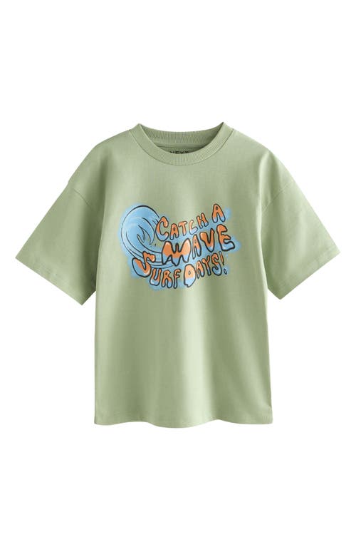 Next Kids' Assorted 3-pack Cotton Graphic T-shirts In Blue