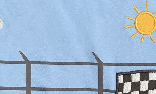 Jojo Maman Bébé Jojo Maman Bebe Kids' Racer Scene Appliqué Top In Multi