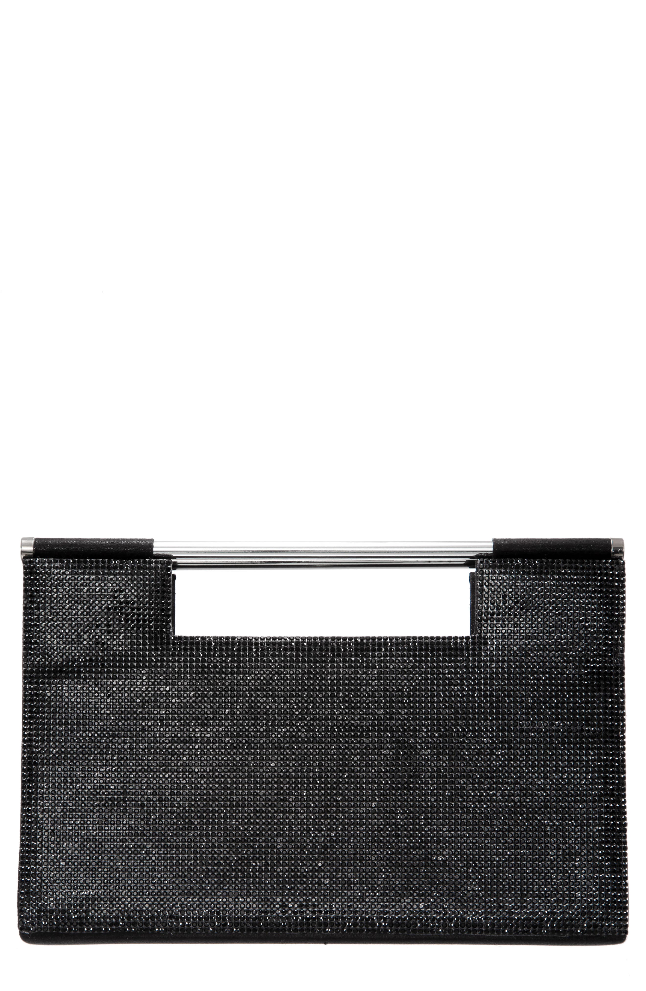 Nina Crystal Embellished Top Handle Bag, Main, color, 
