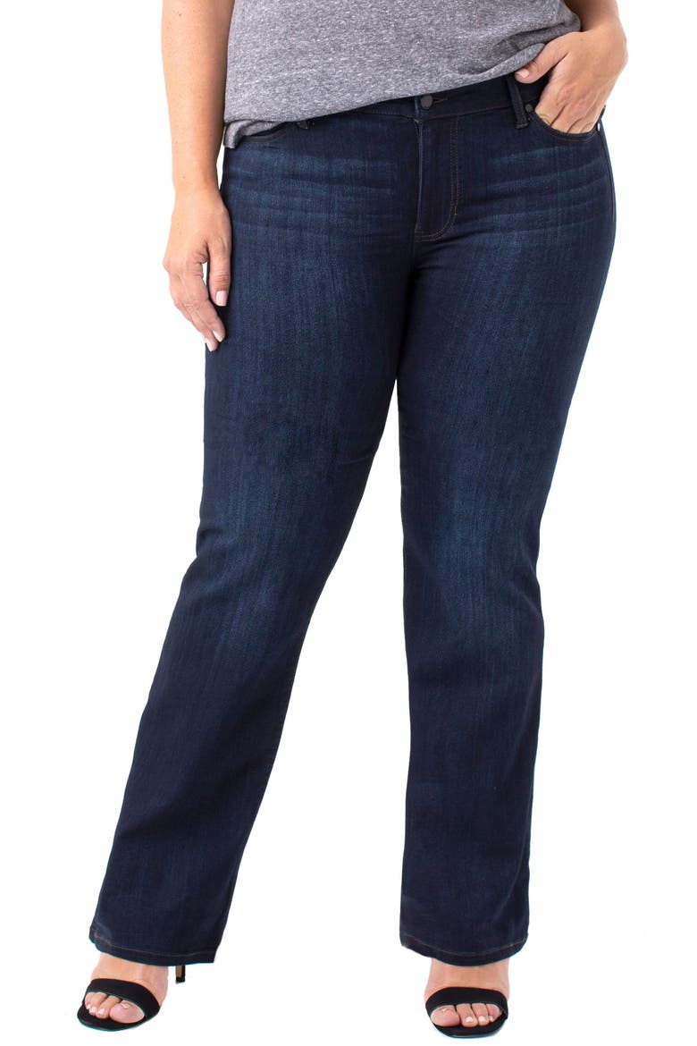 Liverpool Lucy Bootcut Jeans, Main, color, DUNMORE DARK