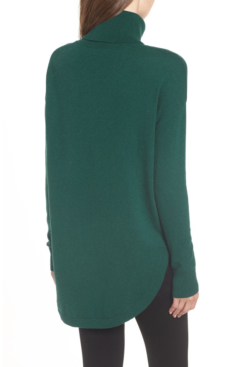Turtleneck Sweater, Alternate, color, GREEN BOTANICAL