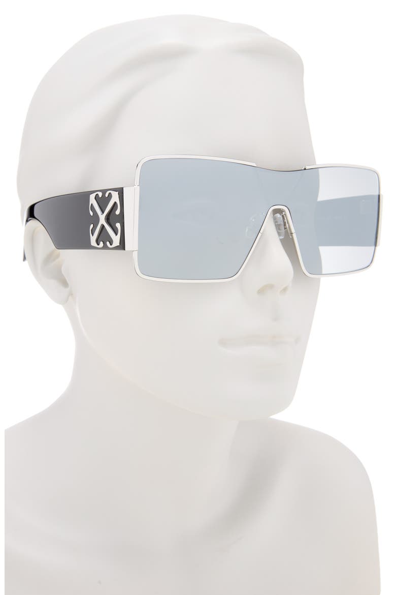 Square Sunglasses, Alternate, color, SILVER SILVER MIRROR