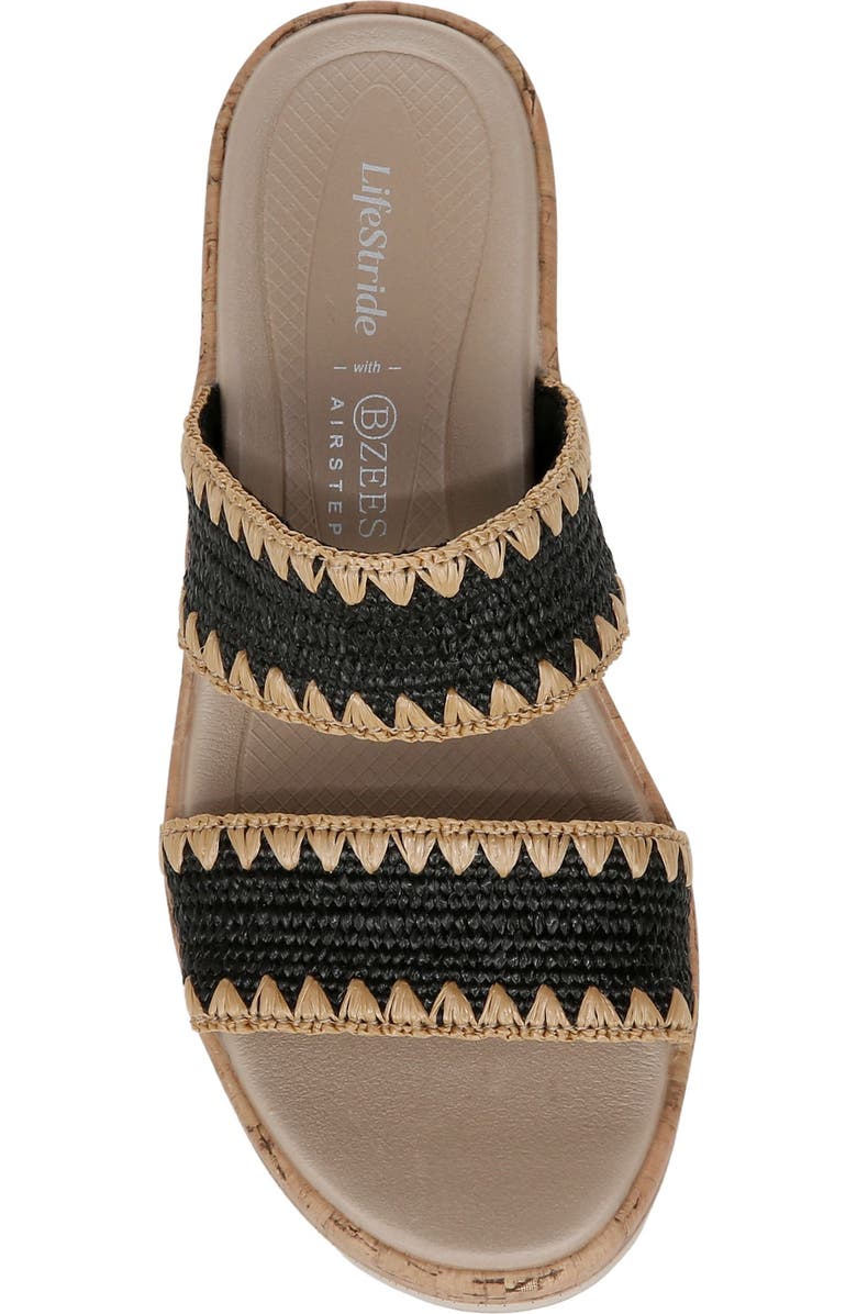 LifeStride Resort Wedge Sandal, Alternate, color, Black