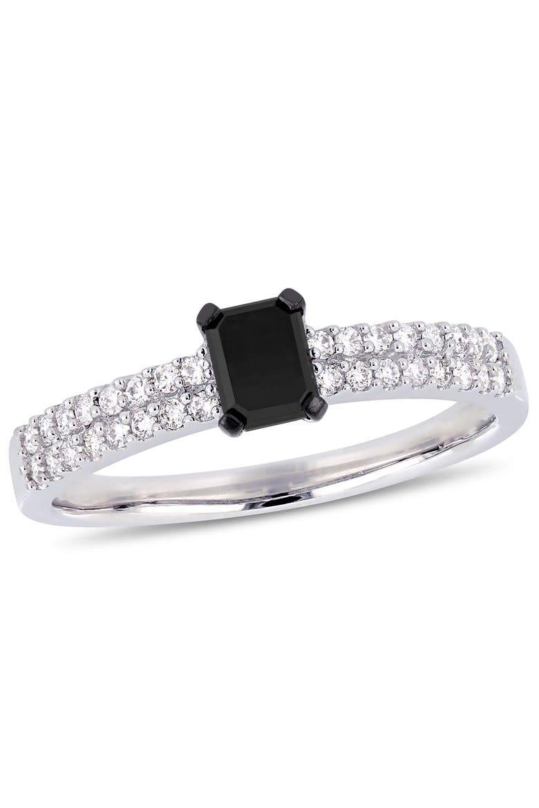 3/4 CTW Black Diamond Engagement Ring 14k, Main, color, Diamond