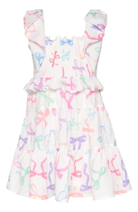 Kids' Bow Print Dress (Toddler & Little Kid)