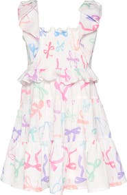 Baby Sara Kids' Bow Print Dress