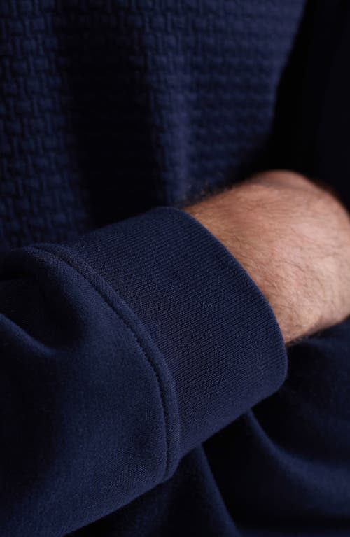 Bugatchi Quarter Zip Top In Blue