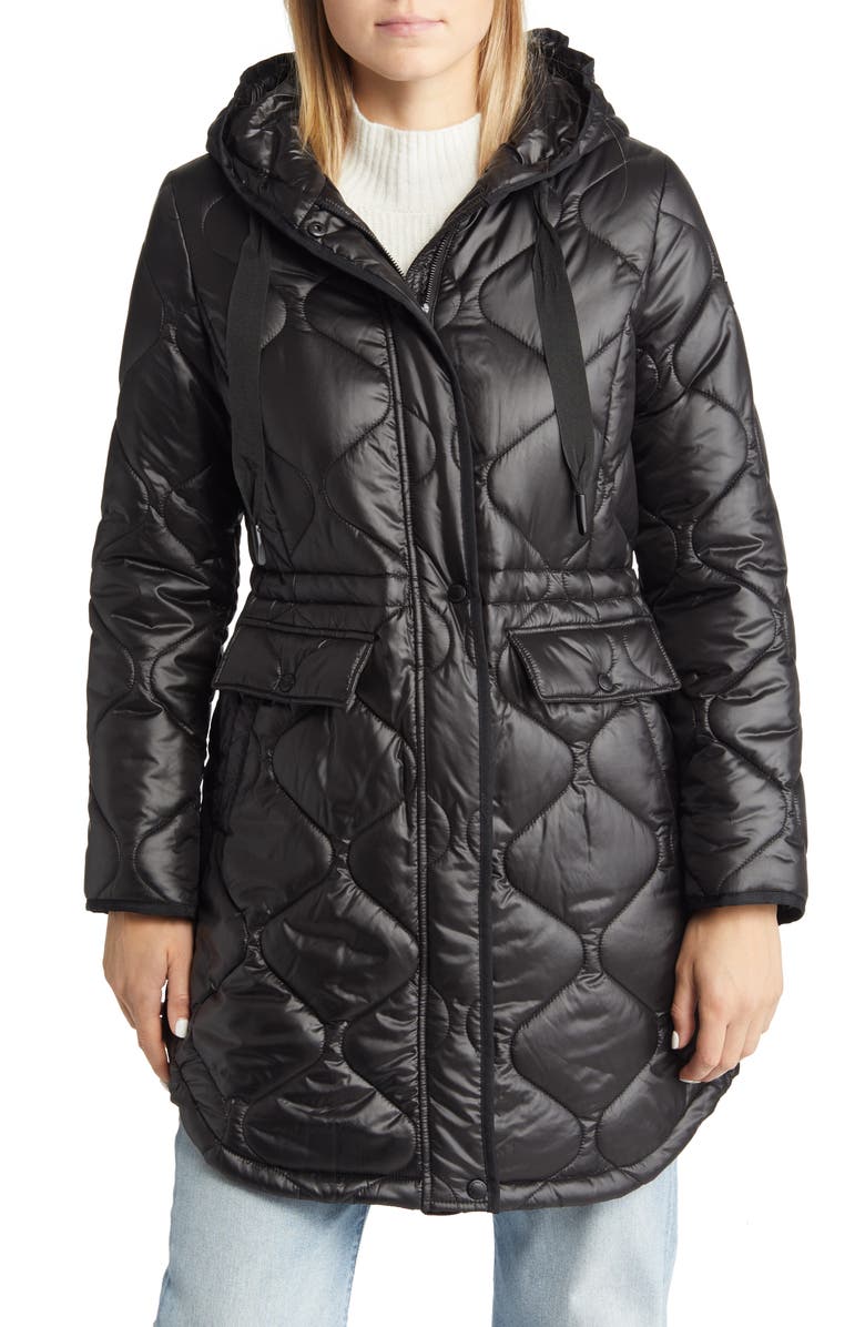 Sam Edelman Hooded Quilted Parka, Alternate, color, 