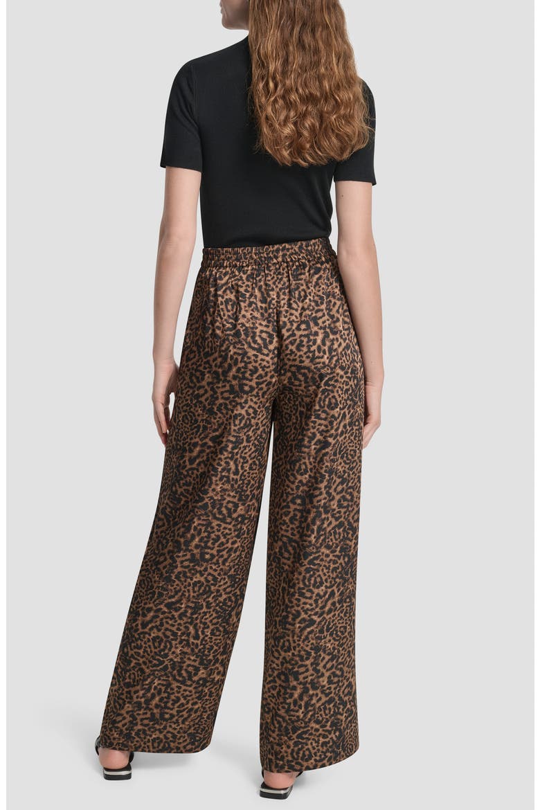Cheetah Print Wide Leg Pants, Alternate, color, COMPACT CHEETAH