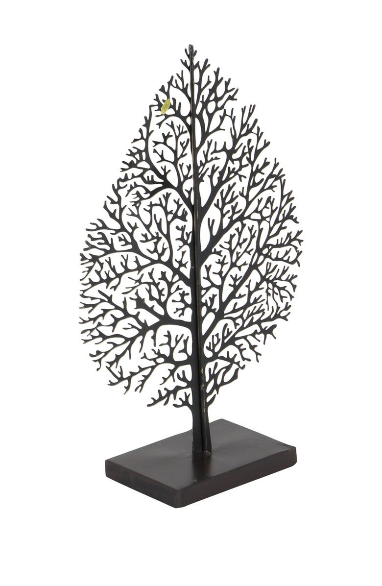 SONOMA SAGE HOME Goldtone Metal Leaf Sculpture, Alternate, color, Gold