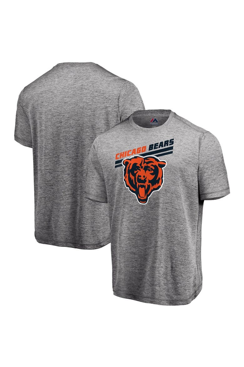 Men's Majestic Gray Chicago Bears Showtime Pro Grade Cool Base T-Shirt, Main, color, Gray