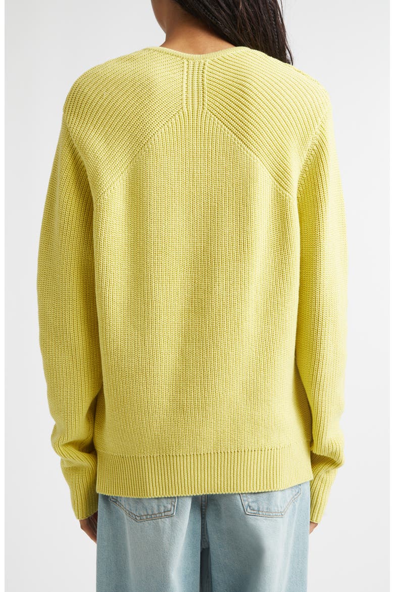 Ribcage Cotton Crewneck Sweater, Alternate, color, KEM
