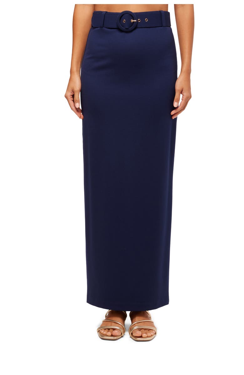 Trina Turk Ponte Game Point Maxi Skirt, Main, color, 