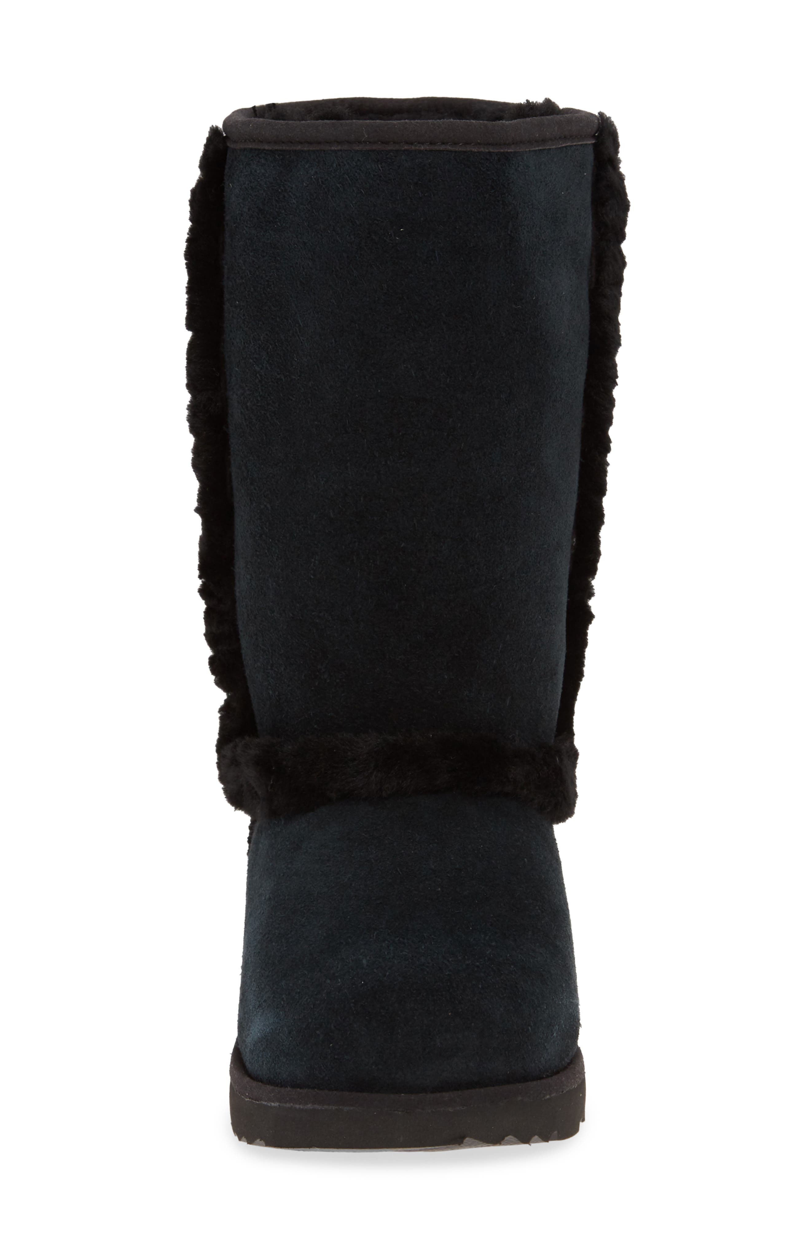 Hadley II Genuine Shearling Trim Waterproof Boot, Alternate, color, BLACK
