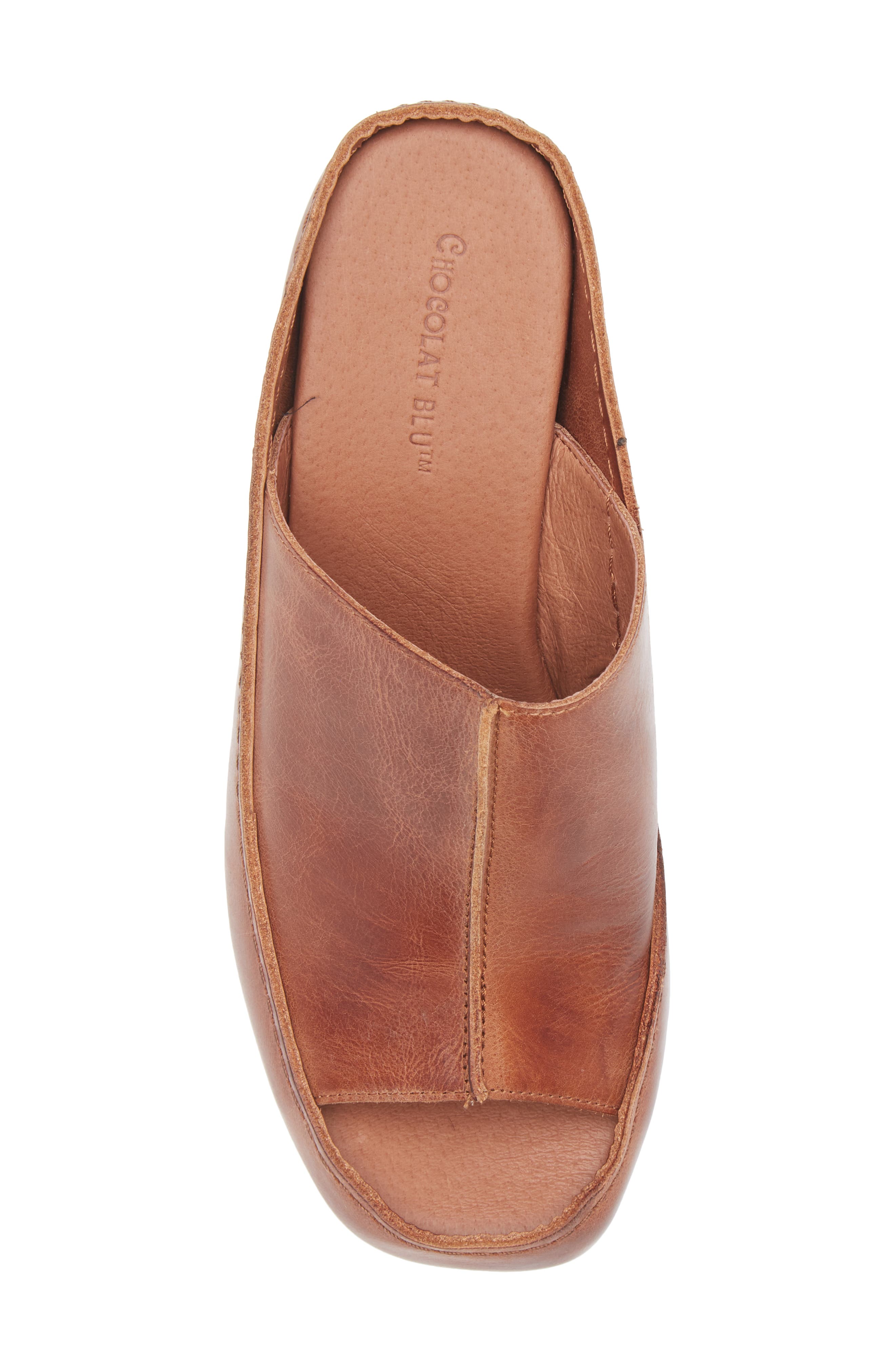 Pearl Platform Wedge Sandal, Alternate, color, BROWN LEATHER