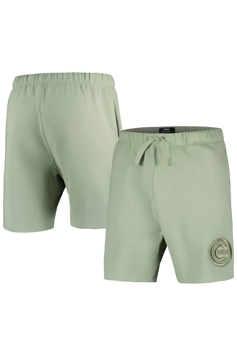 Men's Pro Standard Green Chicago Cubs Neutral Fleece Shorts, Main, color, Green