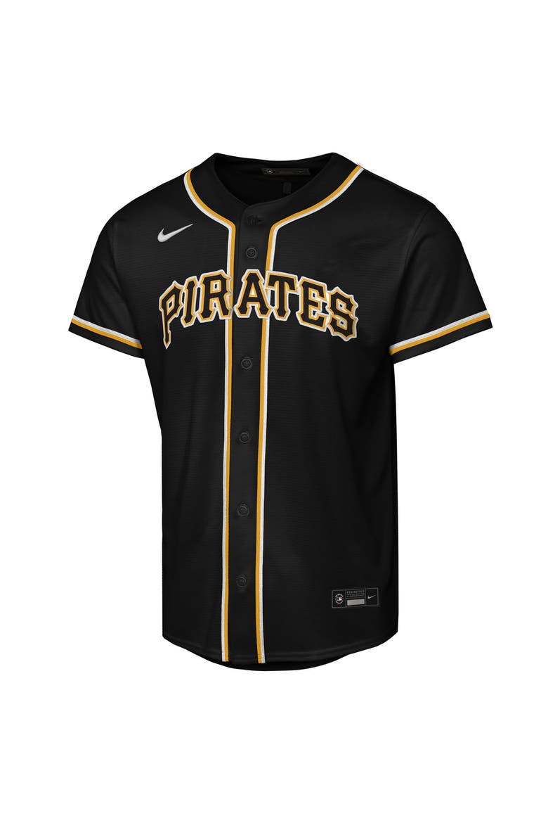 Youth Nike Paul Skenes Black Pittsburgh Pirates Fashion Replica Player Jersey, Alternate, color, Black