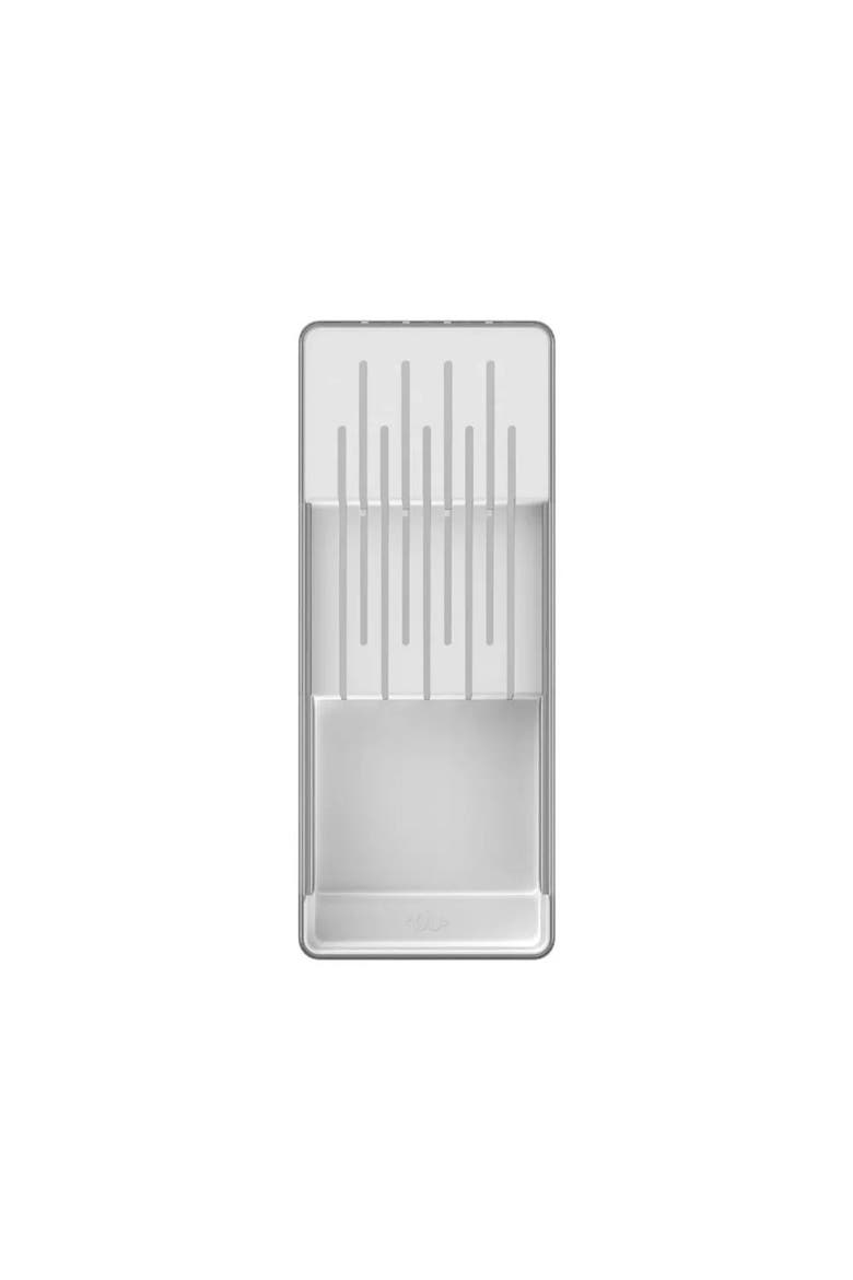 Compact Modular In Drawer Knife Organizer Tray, Alternate, color, White