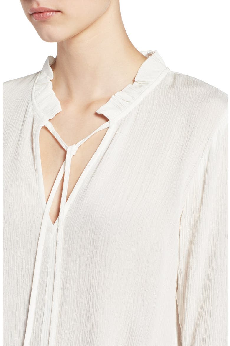 Bell Sleeve Crop Top, Alternate, color, IVORY