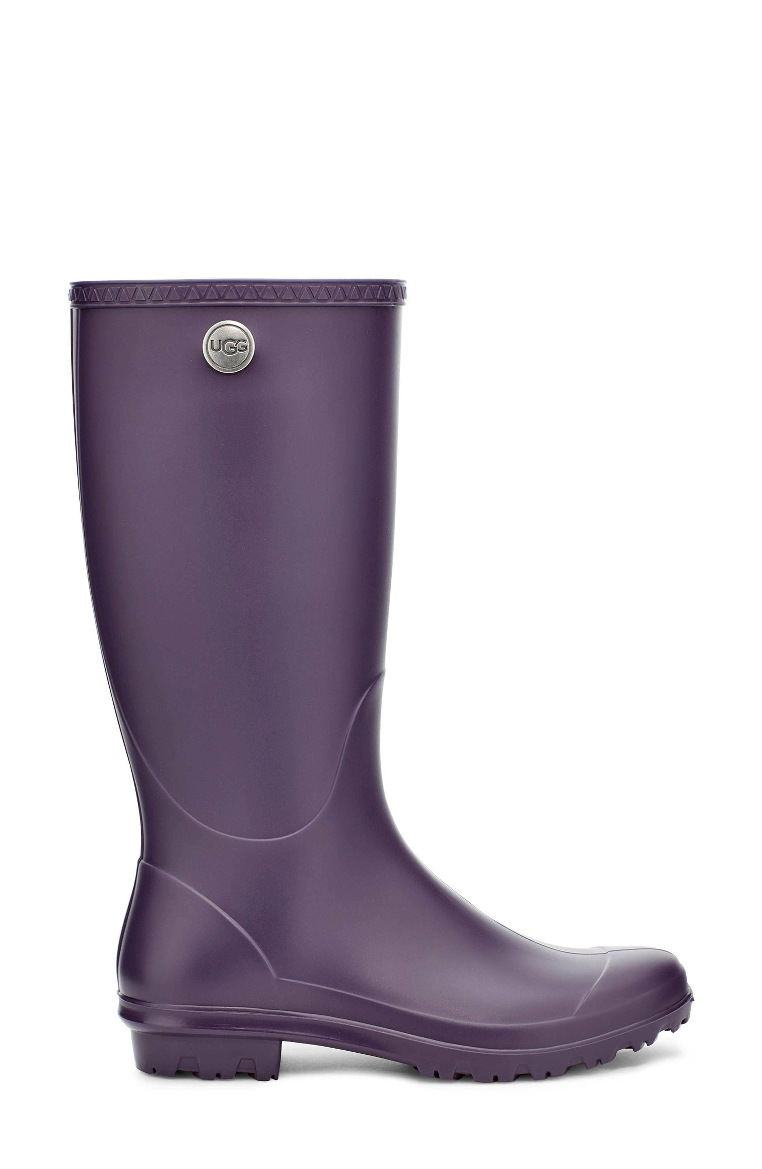 Shelby Matte Waterproof Rain Boot, Alternate, color, NIGHTSHADE RUBBER