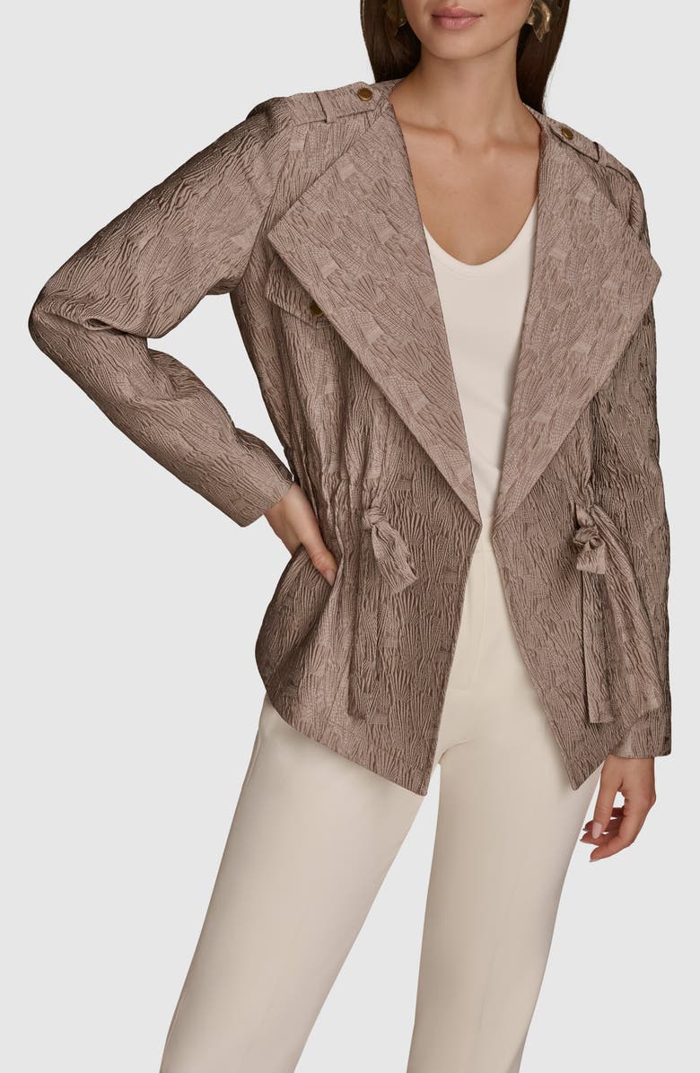 Donna Karan New York Quilted Tie Waist Jacket, Alternate, color, 