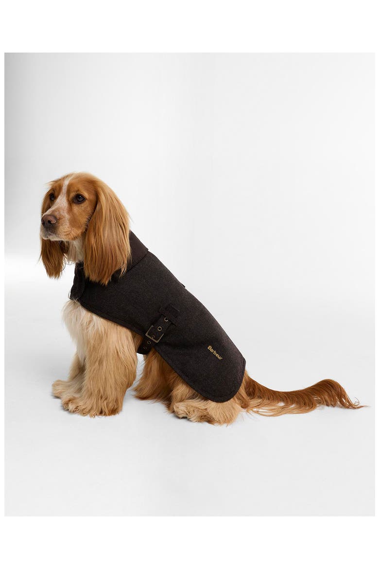 Barlow Tweed Dog Coat, Alternate, color, BROWN
