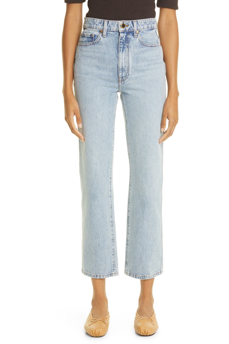 High Waist Crop Jeans, Main, color, SANTA FE