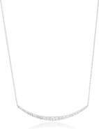 The Lovery Fine Jewelry Diamond Curve Bar Necklace