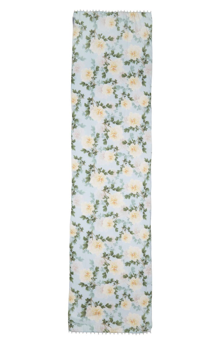 SACHIN BABI Emmy Embellished Scarf, Alternate, color, Cloud Blue Peony