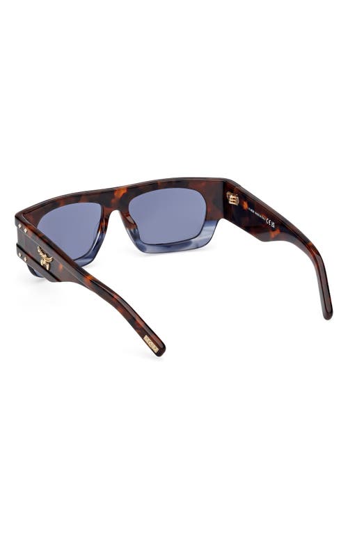 Mcm 54mm Polarized Rectangular Sunglasses In Brown