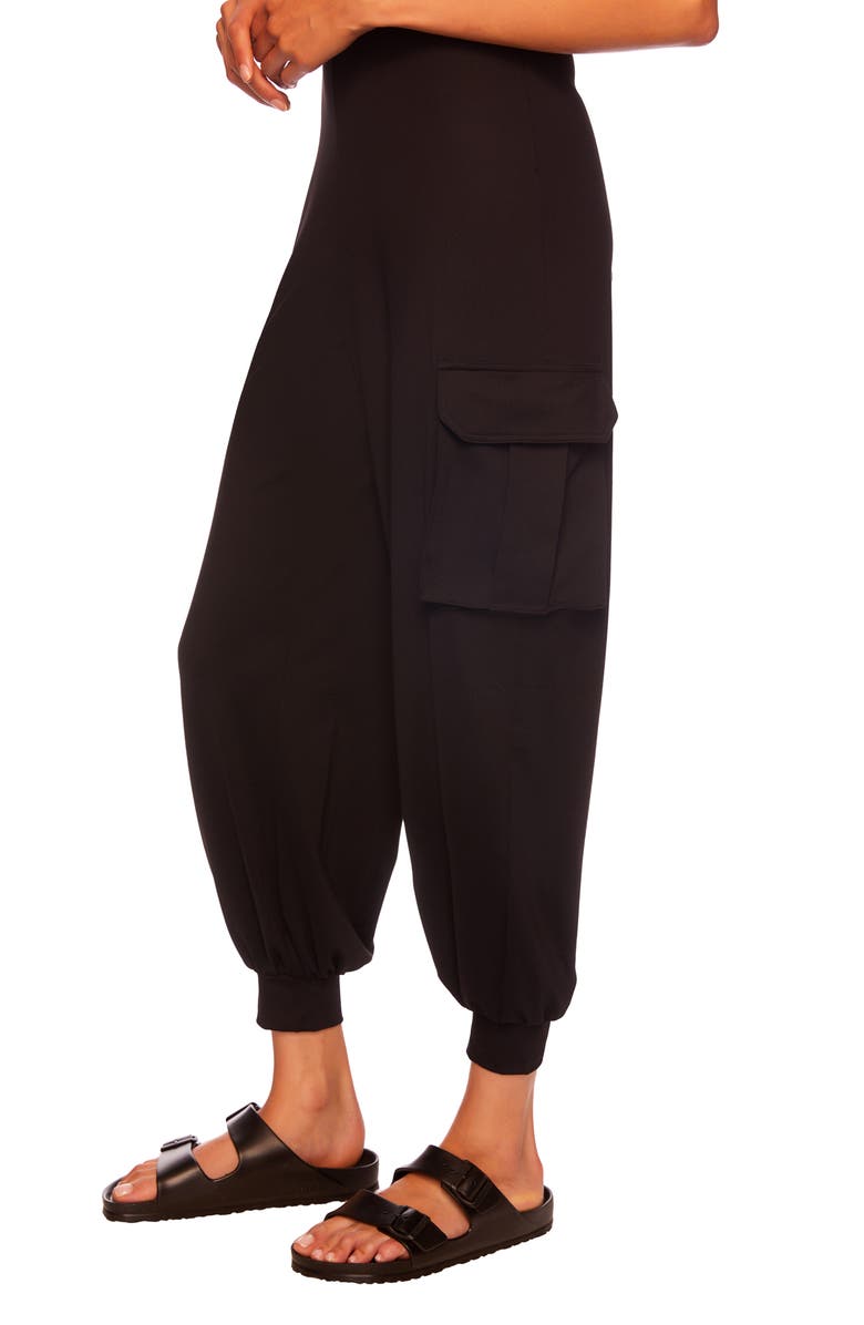 Susana Monaco Strapless Cargo Jumpsuit, Alternate, color, 