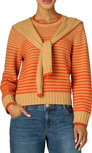 Wit & Wisdom Twofer Crewneck Sweater
