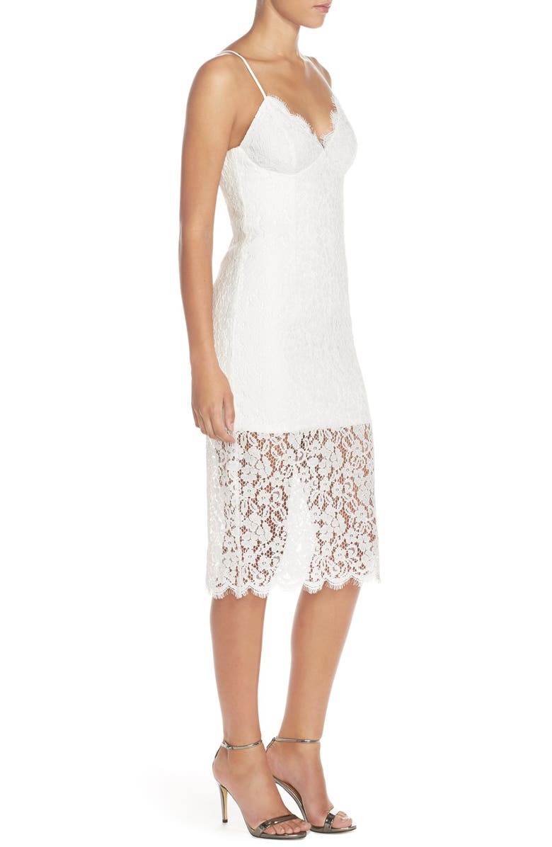 Bardot 'Sienna' Lace Slipdress, Alternate, color, 