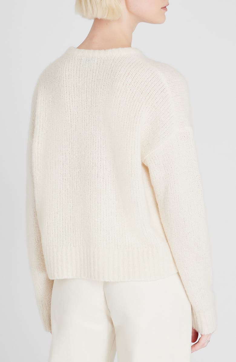 Club Monaco Relaxed Fit Cashmere Bouclé Sweater, Alternate, color, 