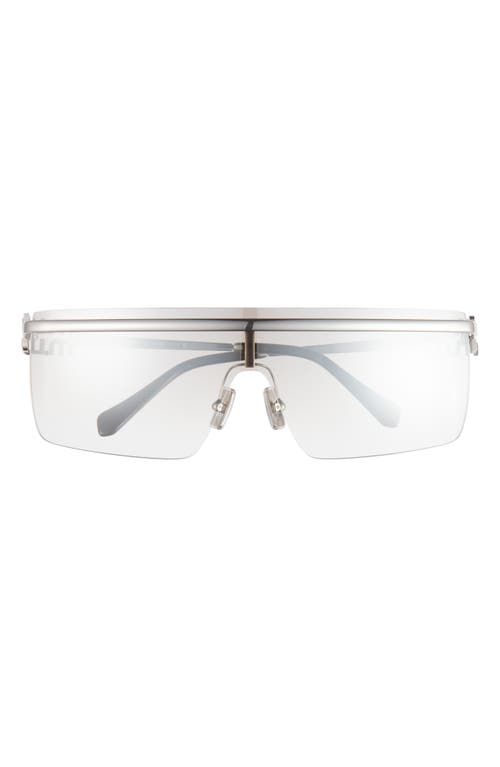 Miu Miu 50mm Shield Sunglasses in Silver  product