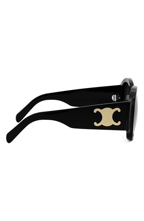 Celine Maxi Triomphe 54mm Round Sunglasses