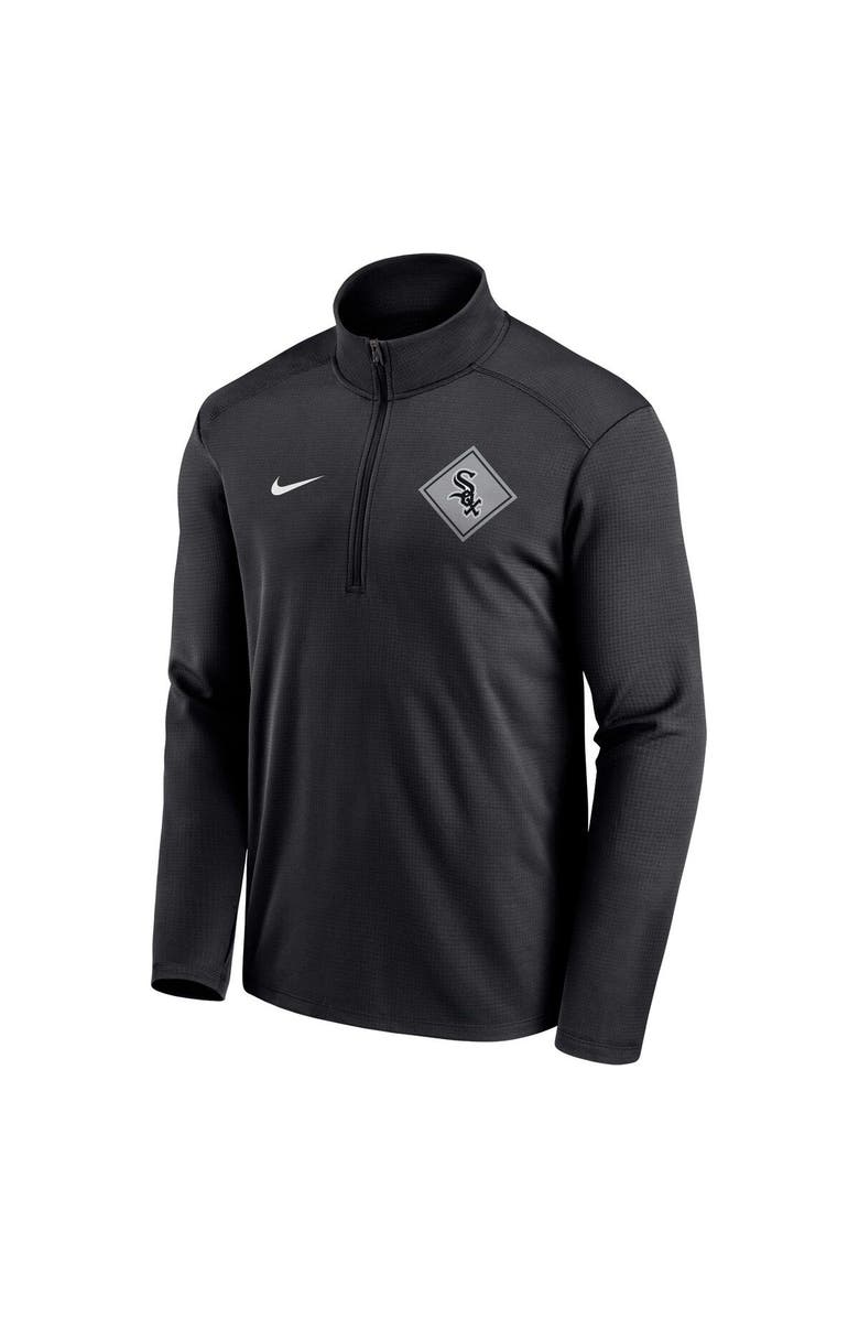 Nike Men's Nike Black Chicago White Sox Diamond Icon Pacer Performance Quarter-Zip Top, Alternate, color, 