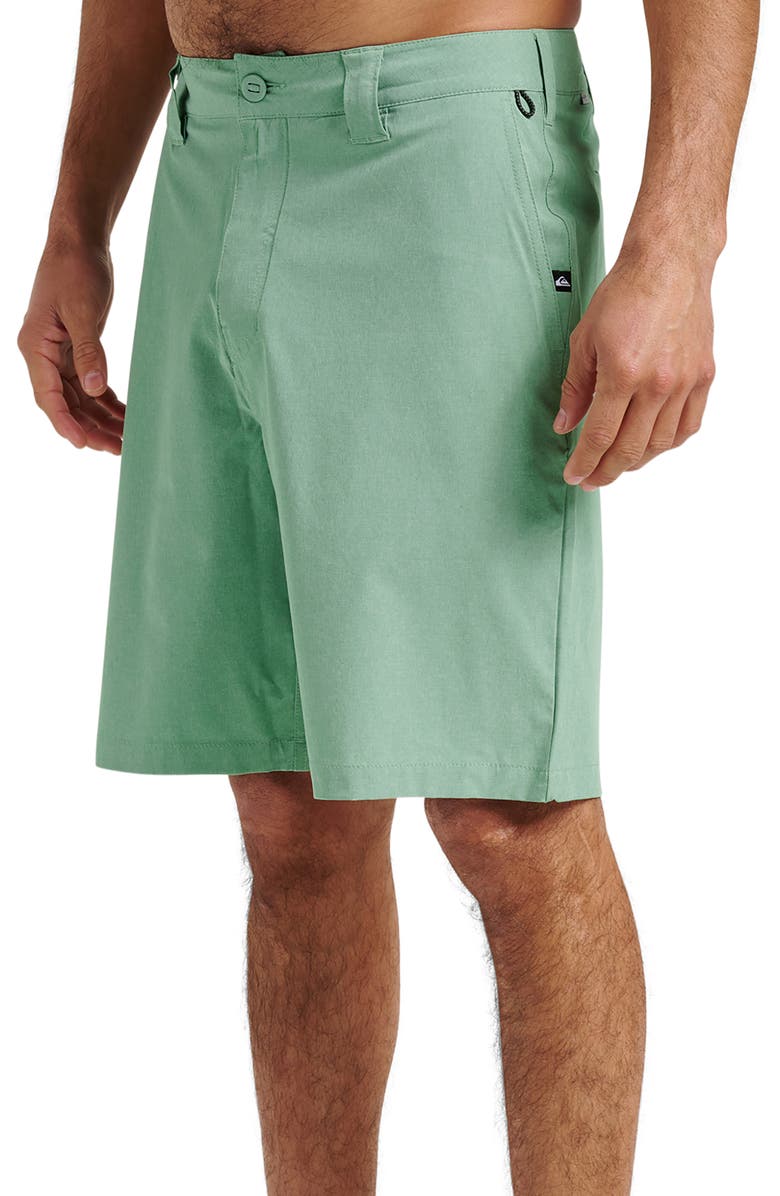 Quiksilver Union Heather Amphibian Hybrid Shorts, Alternate, color, Granite Green