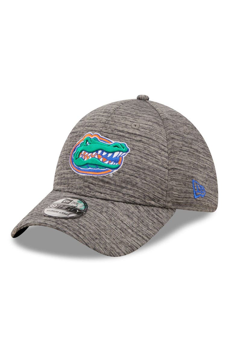 Men's New Era Heather Gray Florida Gators Essential 39THIRTY Flex Hat, Main, color, Heather Gray