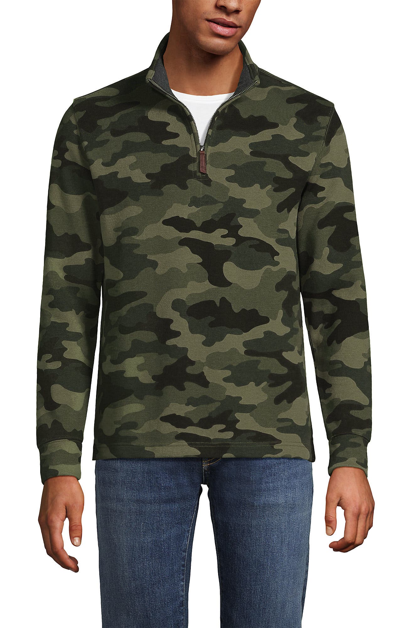 Bedford Rib Casual Quarter Zip Sweater - image 3