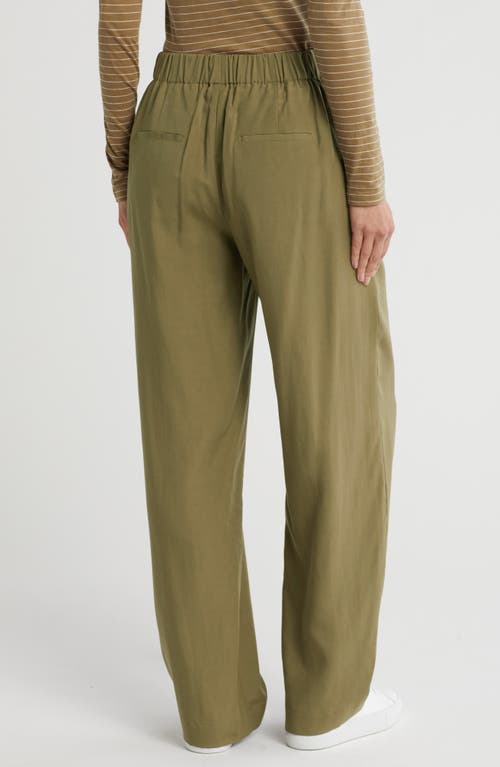 Vince Straight Leg Pull-on Pants In Green