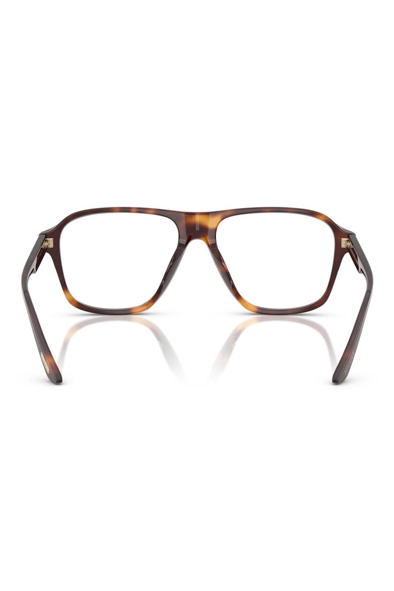 56mm Pilot Optical Glasses, Alternate, color, DARK MAHOGANY/ DEMO LENS