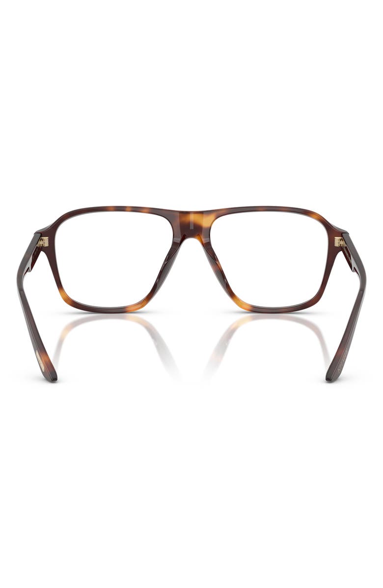 Oliver Peoples 56mm Pilot Optical Glasses, Alternate, color, Dark Mahogany/ Demo Lens