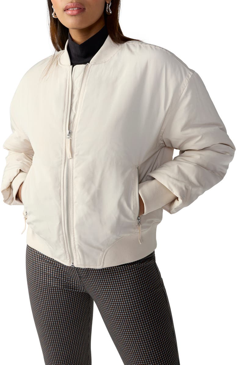 Sanctuary Margo Bomber Jacket, Alternate, color, Toasted Ma