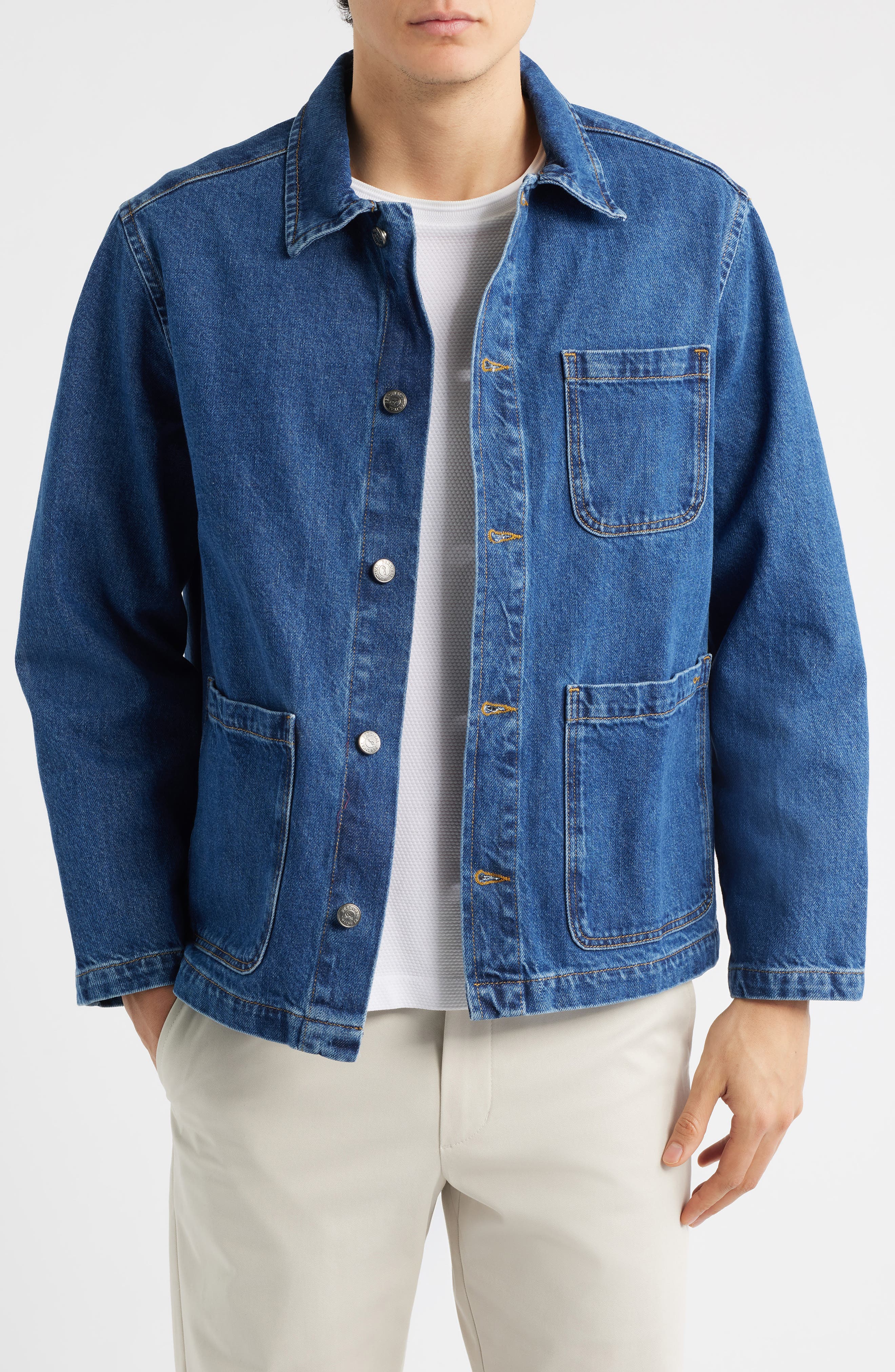 Gove Cotton Denim Chore Coat - image 3