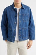 Percival Gove Cotton Denim Chore Coat